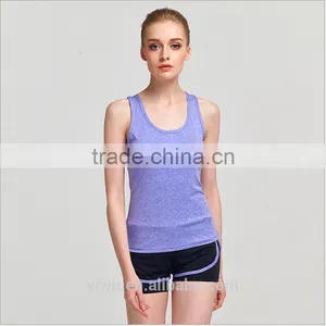 Wholesale Fitness Slim Sleeveless Ladies Purple Vest Gym Yoga Vest thumbnail-4