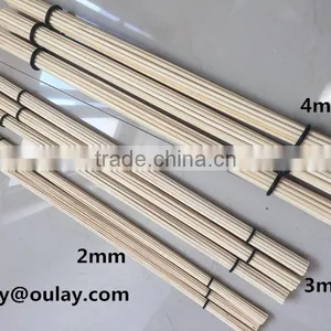 2mm,3mm and 4mm *40cm Bamboo Sticks /drumsticks/bamboo Sticks With Black Rings thumbnail-1