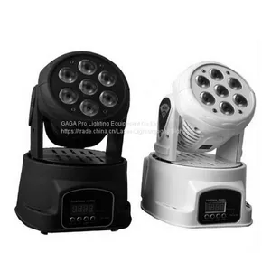 Mini Disco DJ Lights 7PCS X 12W RGBW Wash 4 In1 Moving Head Light Stage for Sale thumbnail-4