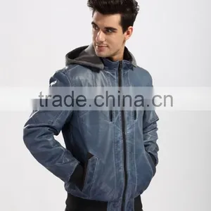 Latest Design Men Pu Leather Jacket thumbnail-4