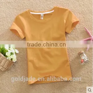 Customized Manufactorying Plain Ladies Short-sleeve T Shirt thumbnail-2