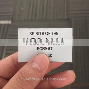 2017 Hjgh Quality Satin Damask Woven Labels for Clothing thumbnail-1