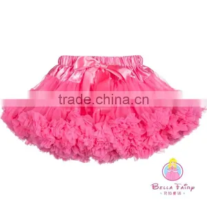 Wholesale New Design Kids Cute Pink Tutu Ballet Dance Costumes Long Fancy Valentine Pettiskirt thumbnail-1