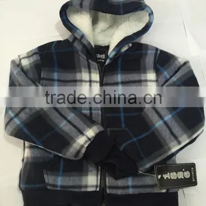 The Kid Style Black Shell With White Lining Cute Little Boys Jacket thumbnail-4