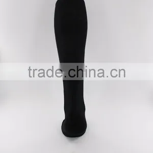 Black Nylon Knee High Soccer Wholesale Socks Men thumbnail-4