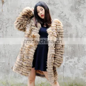 CX-G-A-180D 2017 New Desgin Women Raccoon Fur Winter Jacket Coat thumbnail-3