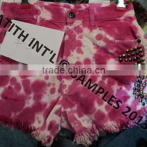 Studded Denim Shorts thumbnail-1