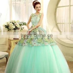 MGOO Hot Sale Designer Dress For Women Prom Long Satin Evening Gown Beautiful Applique Dress L000123 thumbnail-5