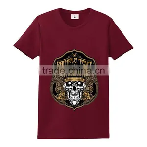 Bulk Sales T-shirt Deep Round Neck Custom Printing Mens Camisetas Algodon thumbnail-2