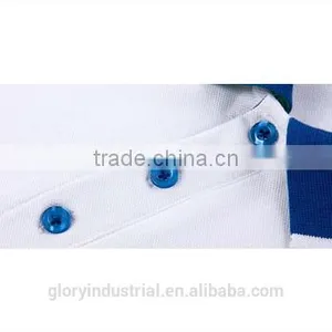 Summer Fashion Men's Two Color Polo Shirt Design With Combination thumbnail-4