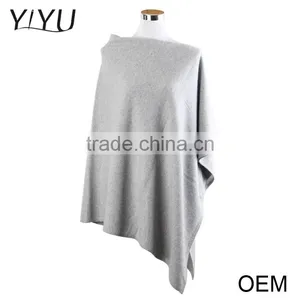 New Design Winter Round Neck Ladies Pullover Sweater Wholesale Knitted Cashmere Poncho thumbnail-1