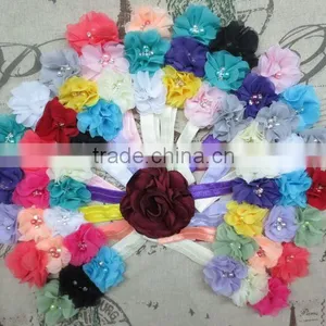 Multi Types Girl Baby Flower Headband Wholesale, Glitter Pearl Headbands Elastic thumbnail-2