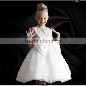 Fashionable Girl Party Dress With Bow Fancy White Girl Princess Dress Fancy Children Clothing GD90427-5 thumbnail-1