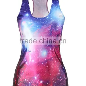 Tight-fitting Vest Van Gogh Digital Print Women 's T - Shirt thumbnail-2