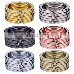 Metal Flat Key Chain Split Ring thumbnail-1