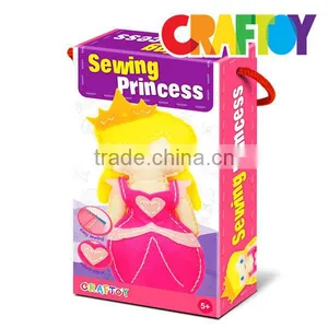OEM En71 Art & Craft Kit Create Your Sewing Doll Princess thumbnail-2