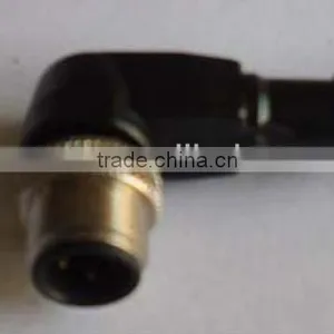 M12 Male Molding Type Right Angle Waterproof Connector thumbnail-1