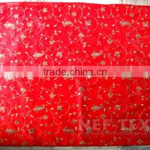 MACHINE DESIGN EMBROIDERED SAREES thumbnail-1