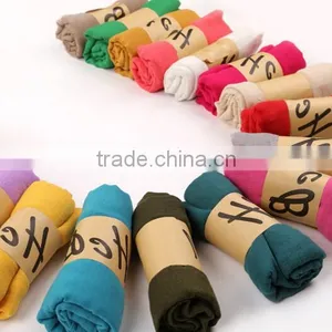 Solid Polyester Many Colors Scarf 180*85cm Scarf thumbnail-1
