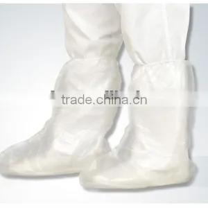 Disposable Waterproof Plastic Boot Cover With Elastic Side/tie on thumbnail-1