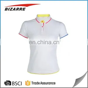 Women Blank Short Sleeve Custom Polo Shirt Design thumbnail-1