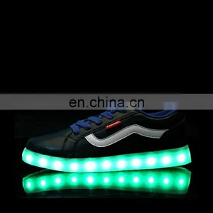 Wholesale New Design Mens Womens Night Club Shoes Large Size 46 Rechargeable Light Up LED Shoes Sneakers thumbnail-4