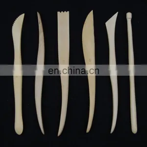 6pcs 8" Wood Clay Modeling Tool Set thumbnail-2