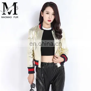 Women Autumn 2016 New Motorcycle Leather Coats Short Korean Version of Slim Real Leather Coat Female thumbnail-2