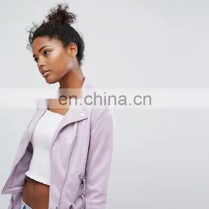 Female Custom Design Autumn Winter Plain Denim Short Jacket Coat Women 2016 Denim Jacket for Women thumbnail-4