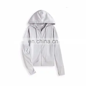 Promotional Popular Multicolor Custom Women Gym Sweatshirts for Sale thumbnail-2