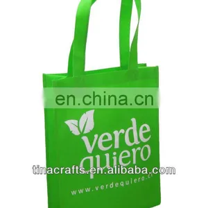 Green Handle Non Woven Bag thumbnail-1