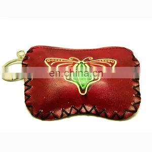 Genuine Leather Coin Purse Pocket Squeeze Coin Purse MCP-0017 thumbnail-1