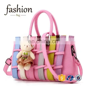CR in Time Reply New Product Elegance Women Hand Bag With Bear Long Strap Shoulder Bags Cheap Leather Purse Vintage thumbnail-3