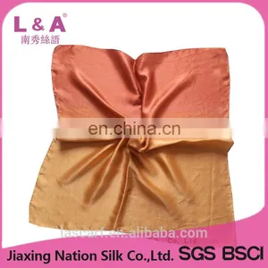 100% Pure Silk Handkerchief Gradient Scarf thumbnail-1