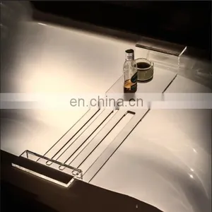 New Design Acrylic Bath Tub Caddy Tray ,plastic Bathtub Caddy thumbnail-1