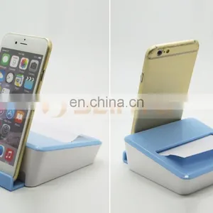 Colorful Mobile Phone Stents Sticky Note Box Removable Sticky Notes Box With Phone Stand thumbnail-4