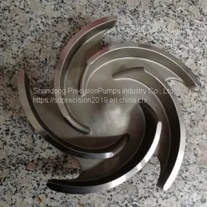 ANSI Process Pump Parts CD4M 316SS Material 100% Interchangeability With Goulds 3196 Impeller thumbnail-1