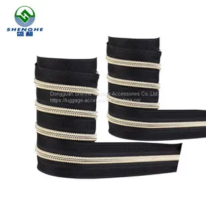 Wholesale Hot Selling Luggage Accessories and Bag Parts 5 10 Plain Plastic Coil Nylon Zipper thumbnail-4