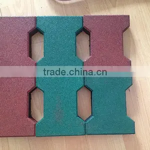 Stable Dogbone Rubber Flooring Tile thumbnail-1