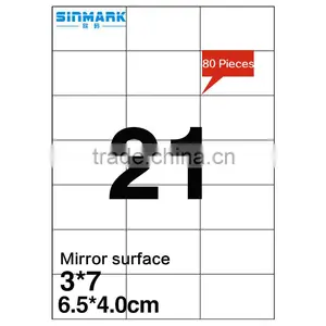 SINMARK 6.5*4.0cm Mirror Surface Label Sticker Paper a4 thumbnail-1