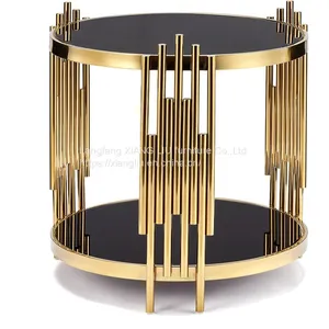 2021 Metal Bracket Side Table thumbnail-1