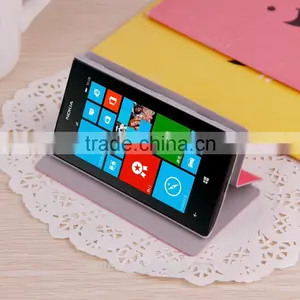 MOFi Case for Nokia Lumia 520 521, 4 Inch Touch Screen Cellphone Leather Flip Cover for Nokia Lumia 520 Case thumbnail-2