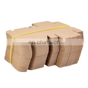 Kraft Folding Mailer Boxes Brown Corrugated Paper Corrugated Board Box for Flower Packing thumbnail-5