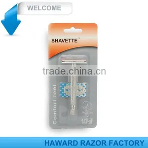Blister Pack Double Edge Blade Metal Handle Safety Razor thumbnail-2