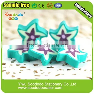 Green Star Flat Stationery ,extruded Mini Eraser thumbnail-3