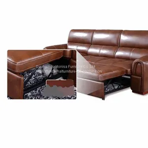 Folding Sofa Bed Modern Minimalist Functional Corner Combination Leather Art Living Room Furniture Storage Sofa Bed thumbnail-4