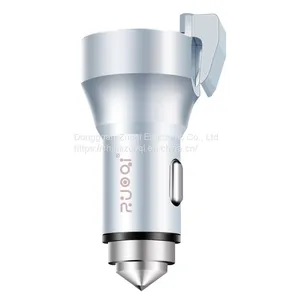 Mini Portable 17W High-quality Rescue Life-saving Dual Usb Quick Car Charger thumbnail-3