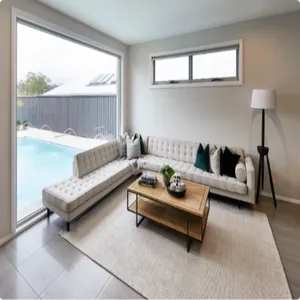 Fixed Window Aluminum Frame Fixed Double Glass Windows Floor To Ceiling thumbnail-4