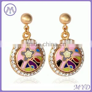 Fashion Enamel Drop Earrings Jewelry Making thumbnail-1