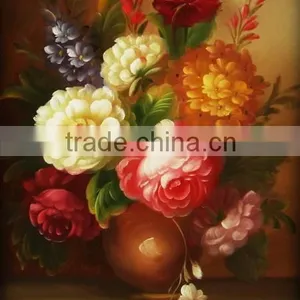 Classical Bright Flower Painting for Hotel thumbnail-1
